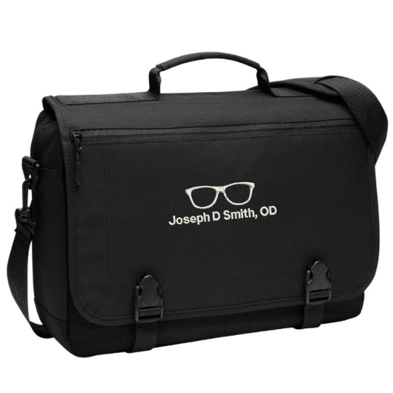 Personalized Optometrist Messenger Briefcase Bag - Etsy