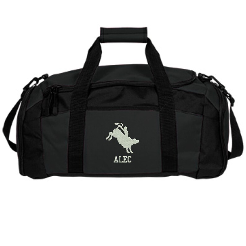 Personalized Rodeo Bull Rider Duffel Gym Bag Embroidered. Etsy