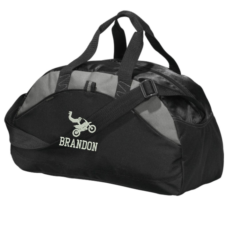 Personalized Motocross Duffel Gym Bag Embroidered. Motocross Etsy