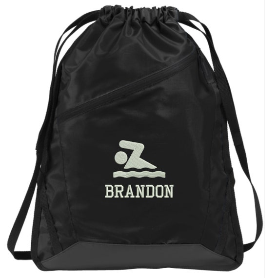 custom swim bag