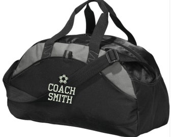 Personalized Soccer Coach Duffel Gym 