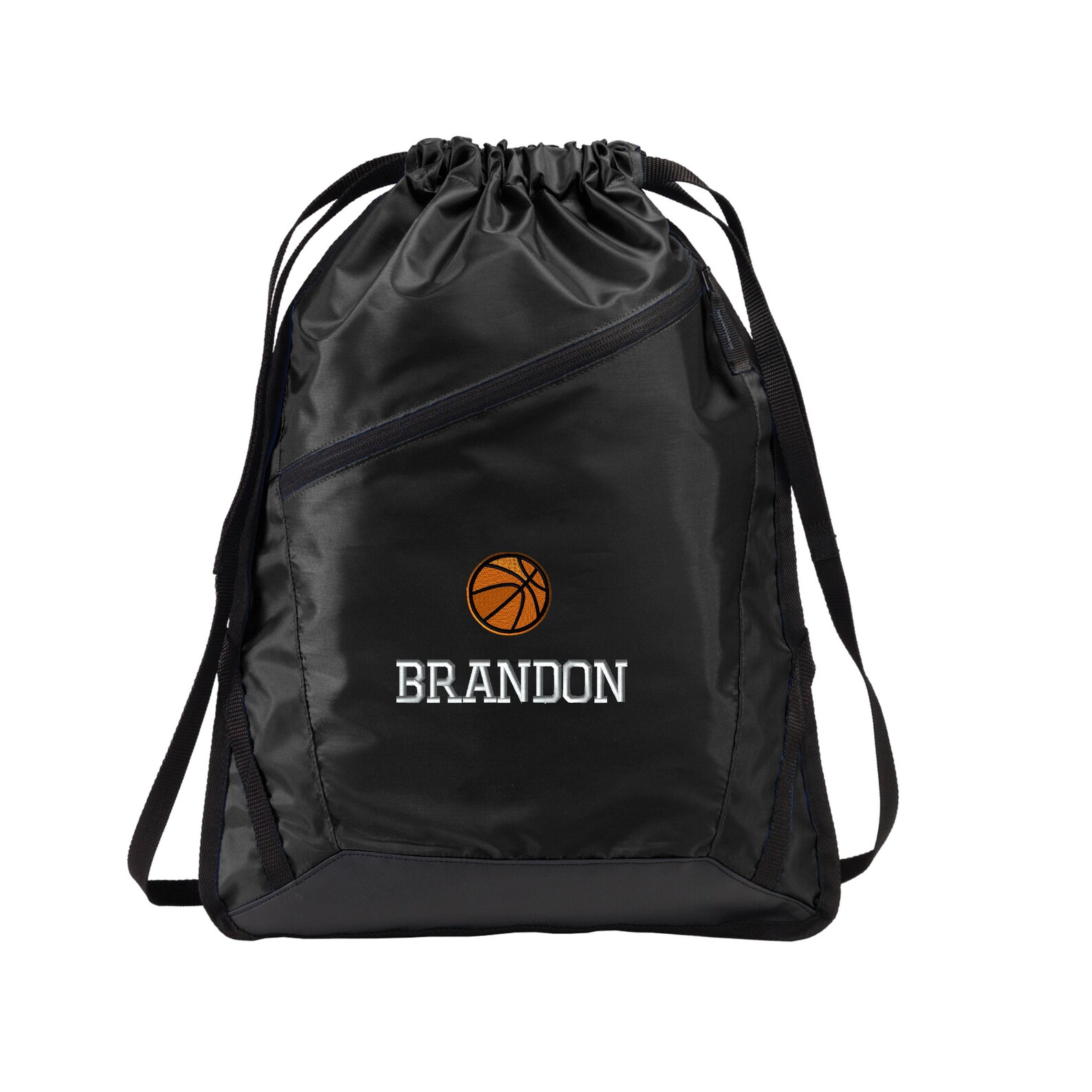 Basketball Player Drawstring Backpack Bag Embroidered. Etsy