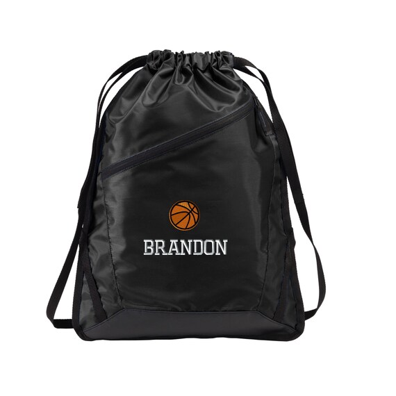basketball drawstring backpack