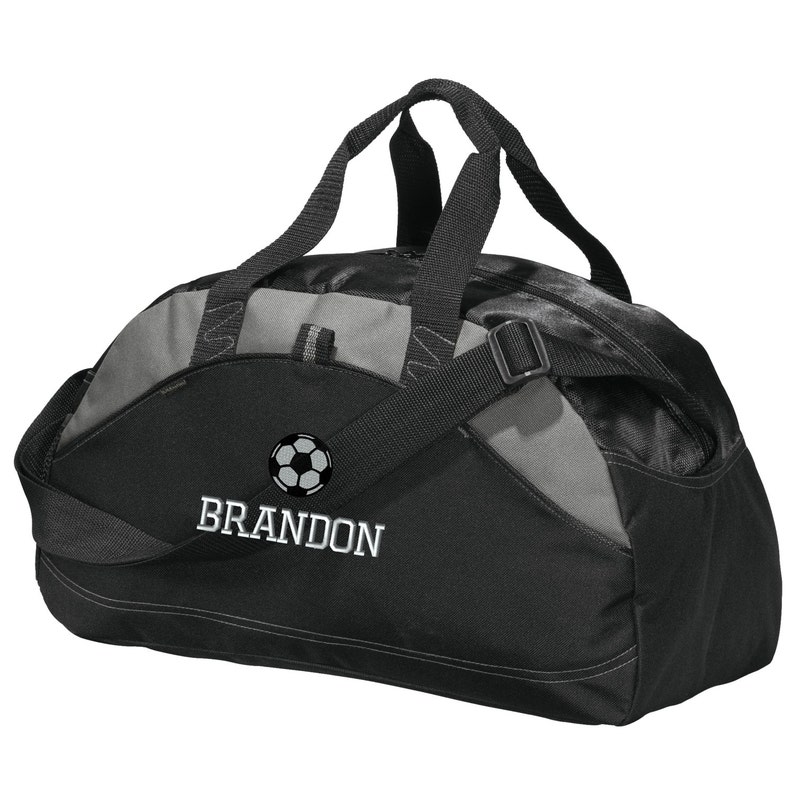 Personalized Soccer Player Duffel Gym Bag Embroidered. Etsy