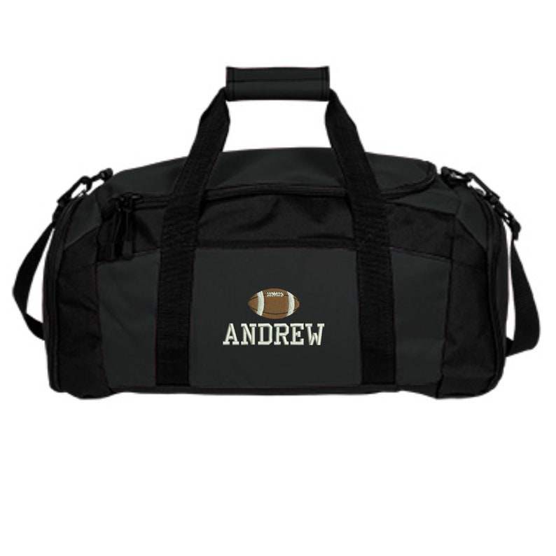 Personalized Football Duffle Bag Embroidered. Customized Etsy