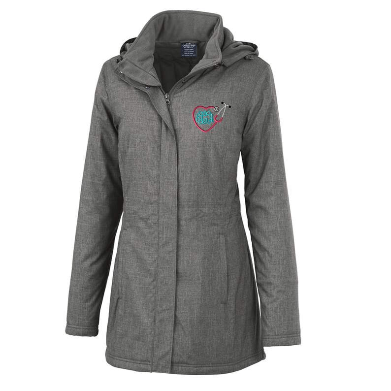 Rn Nurse Winter Coat Rn Bsn Parka CR: 5762 Lpn Winter Coat Embroidered Custom Nurse Parka Personalized Rn Nurse Parka