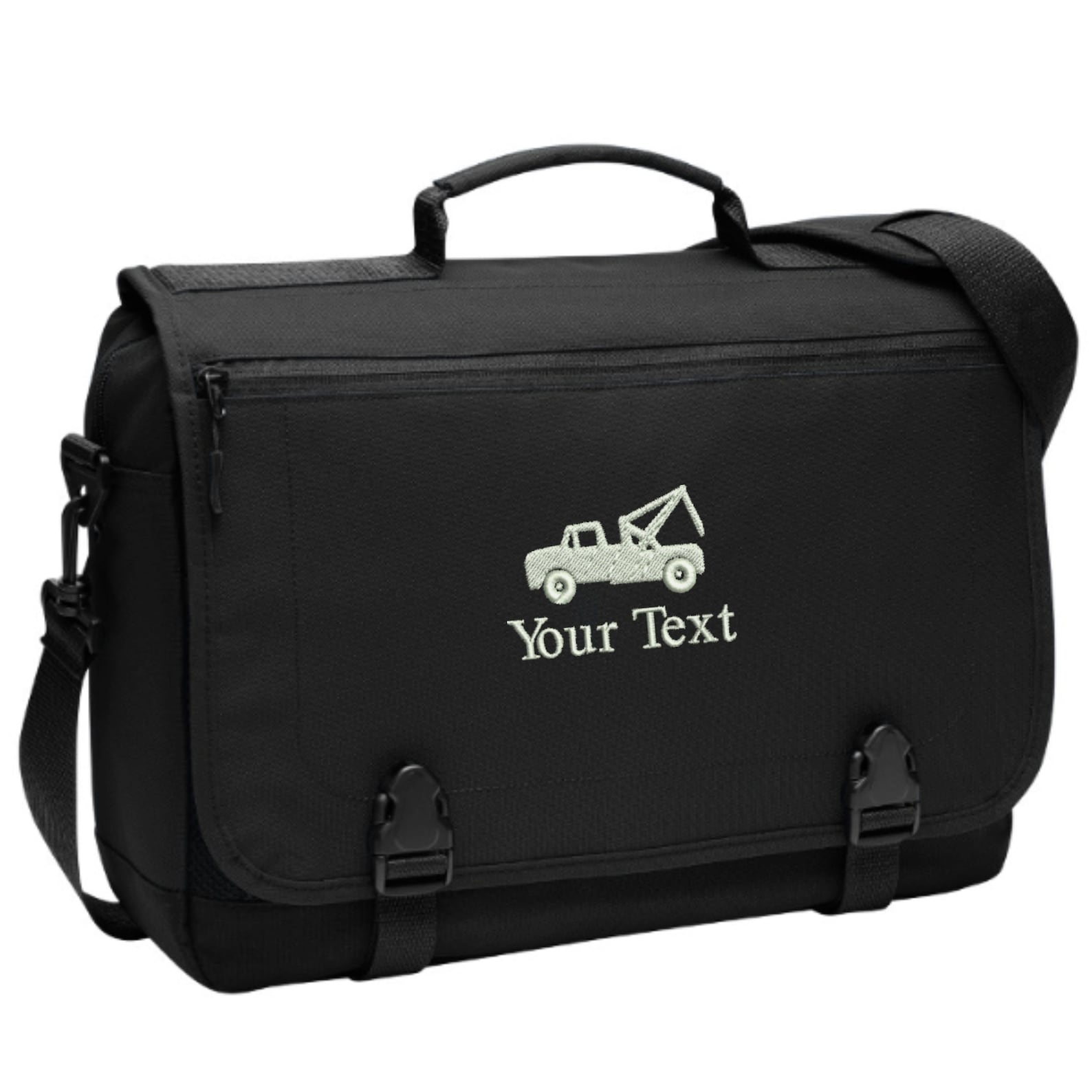 Personalized Tow Truck Driver Messenger Briefcase Bag Etsy