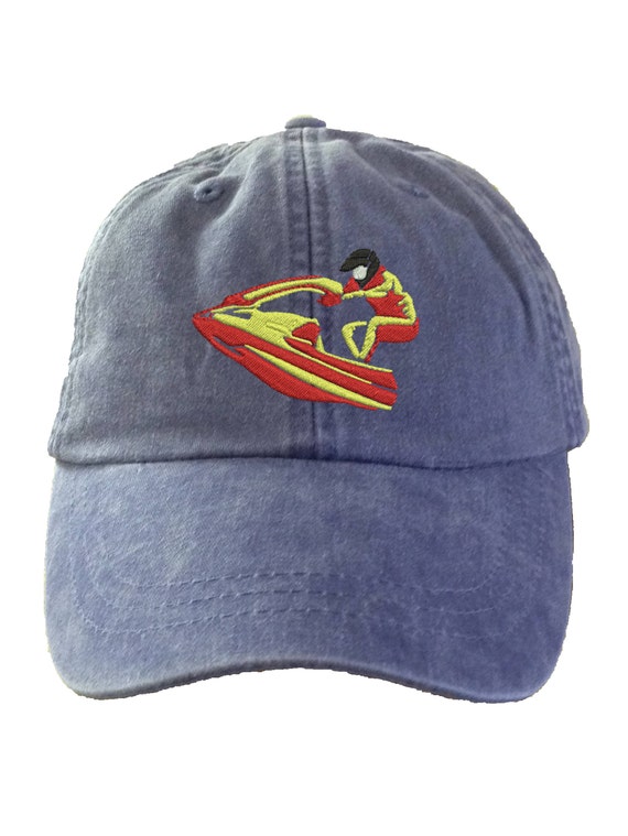 Jet Ski Hat Embroidered Water Sports Cap. Embroidered Jet Etsy