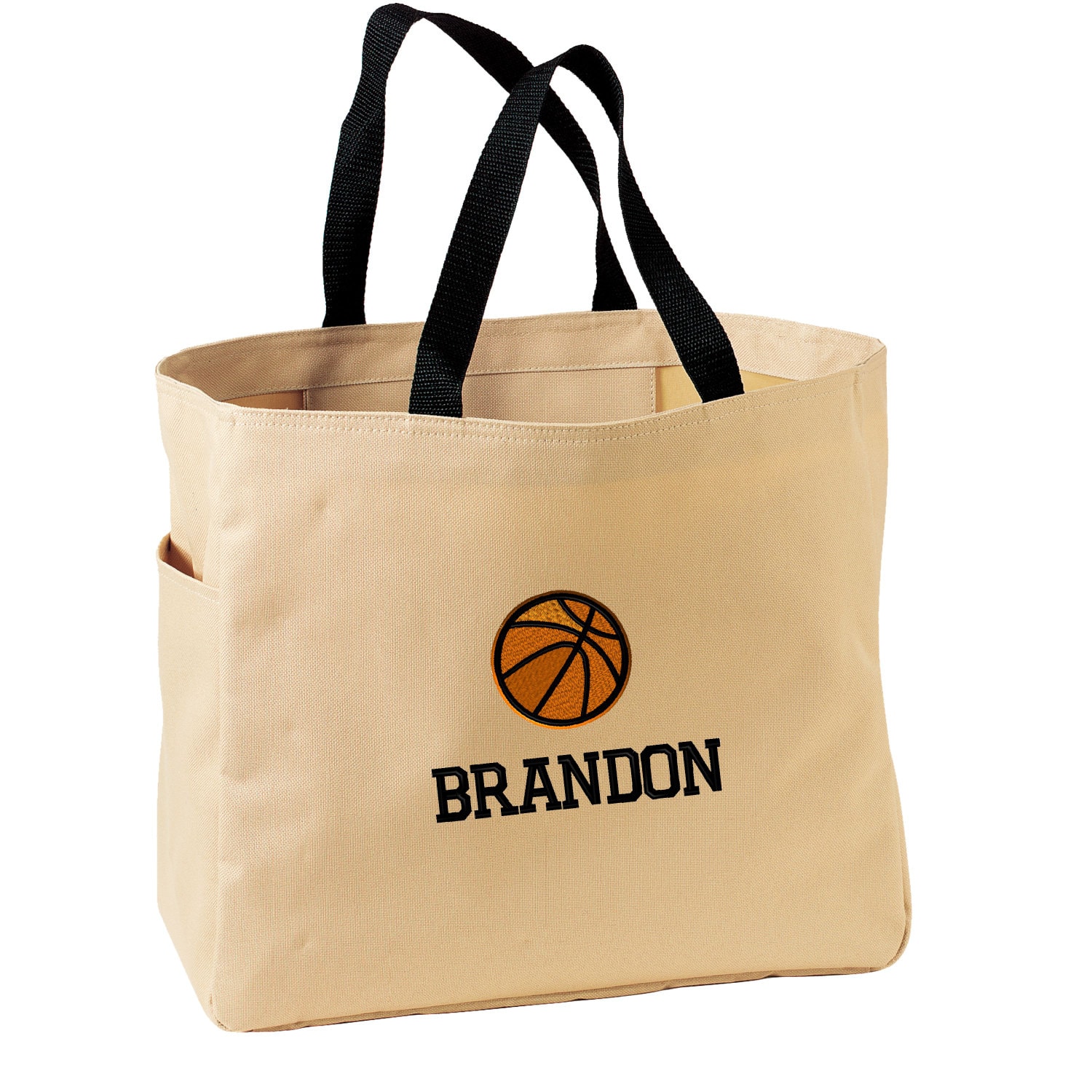 Basketball Player Tote Bag Monogrammed. Embroidered Etsy