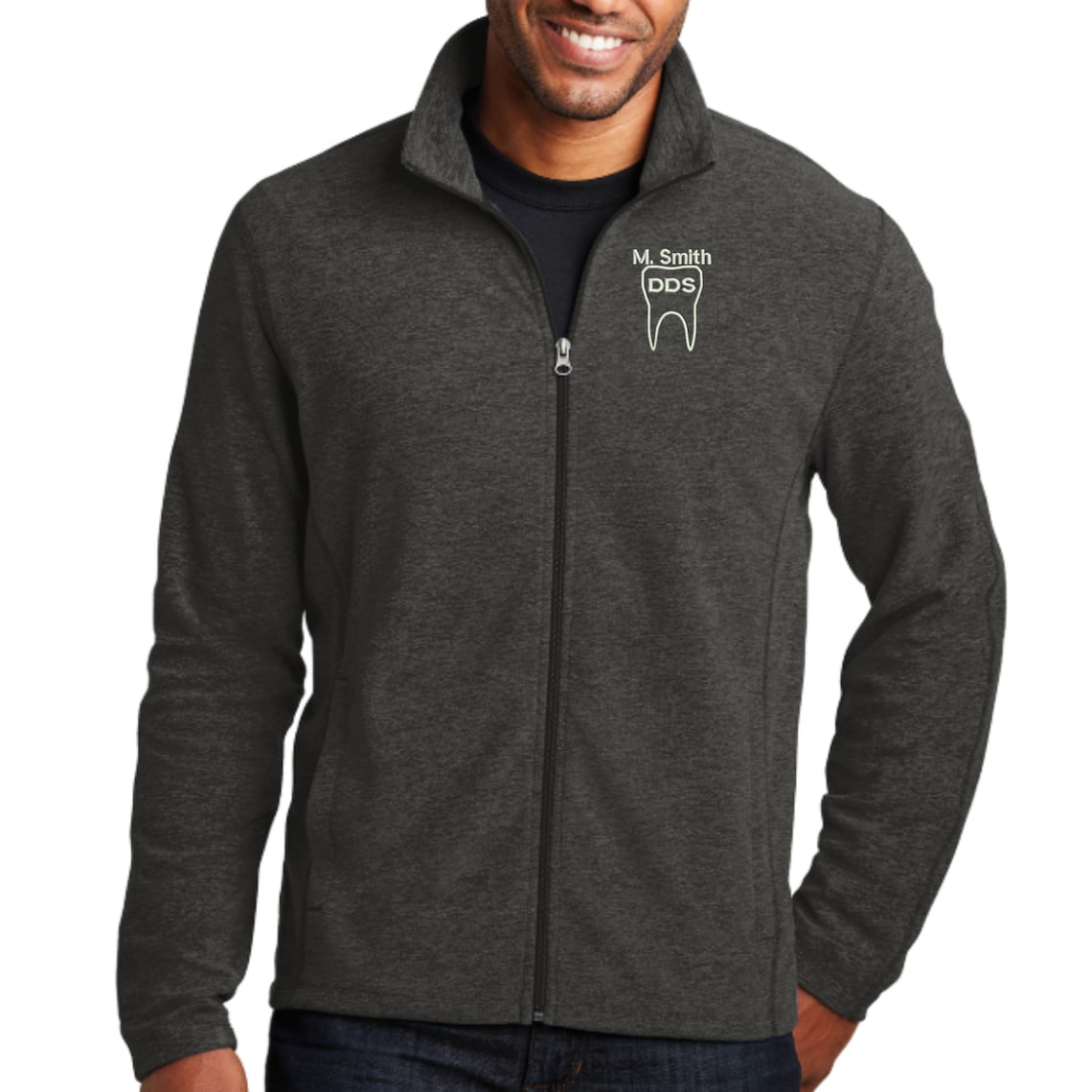 Personalized Dentist Full Zip Jacket With Pockets Etsy