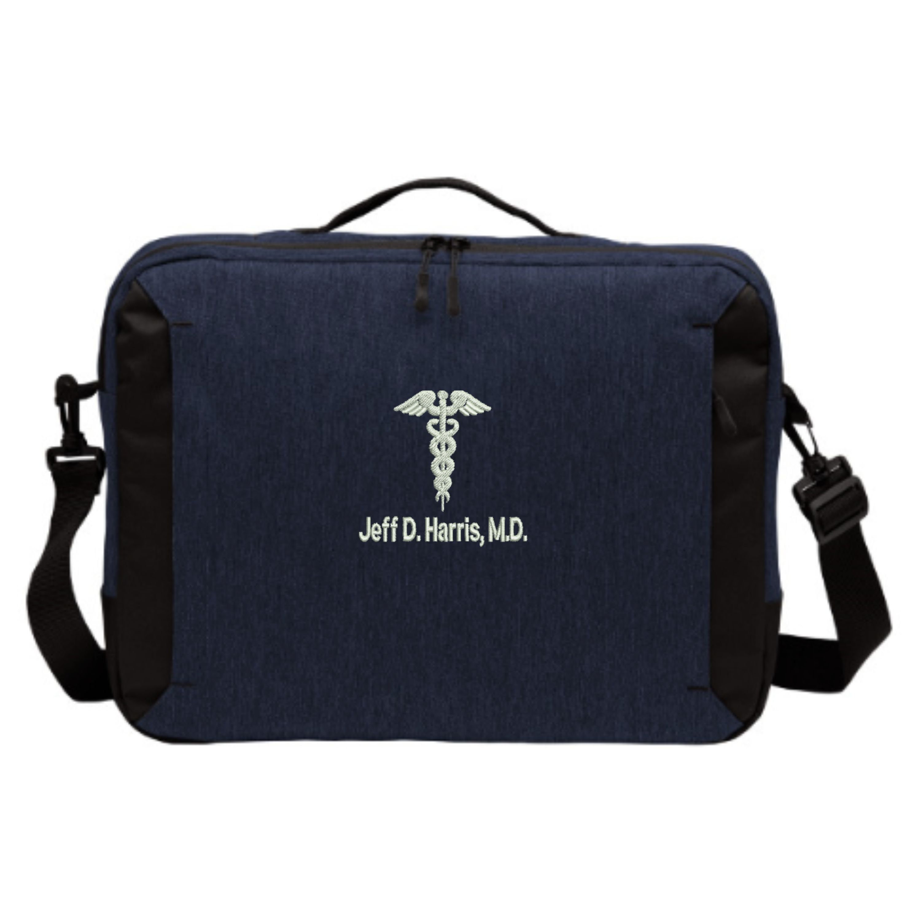 Personalized Doctor M.D. Messenger Vector Briefcase Bag Etsy