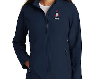 Personalized Nurse Full Zip Jacket - Embroidered. RN Full Zip Soft Shell Jacket.  Personalized Nurse Jacket. Rn Nurse Gift. RN 1A. L317
