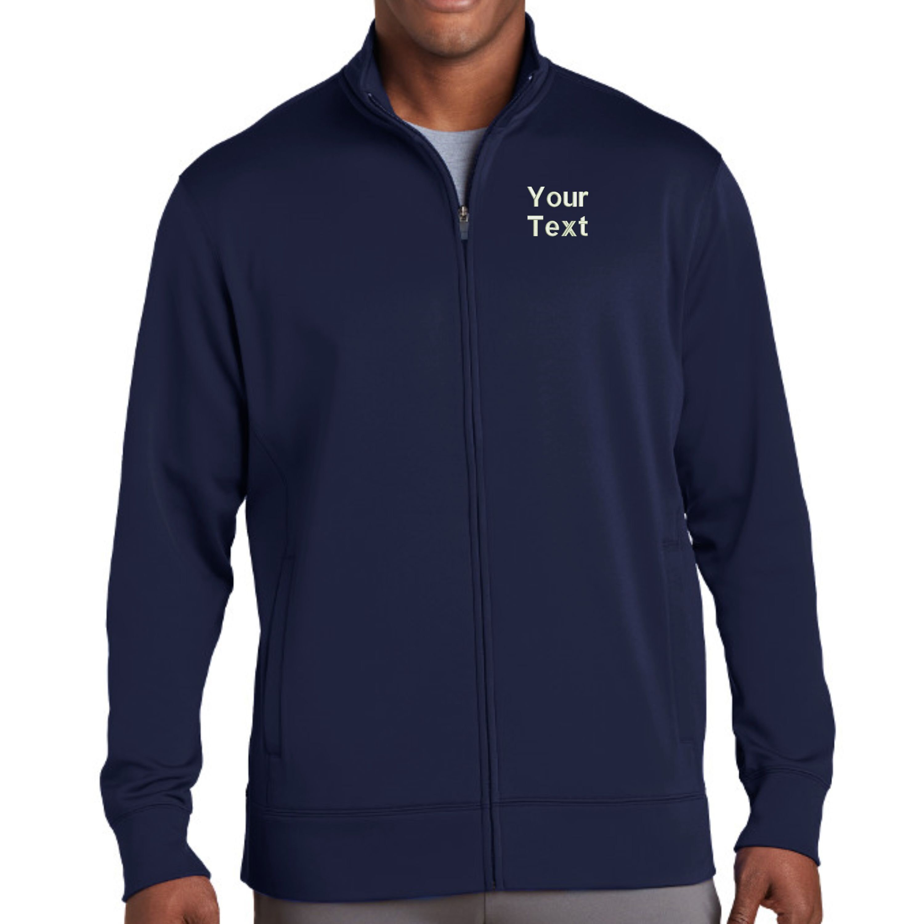 Jacket Embroidered. Personalized Text 