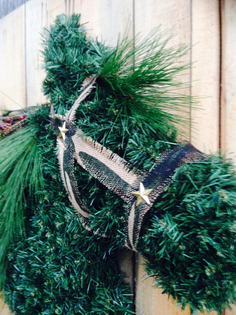 Horse Head Wreath Horsehead Wreath Orse Head Wreaths Etsy