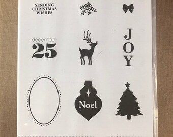 Christmas Reindeer with Swirl Flourish Antlers Dasher Rubber Stamp Stampin/' Up used Retired
