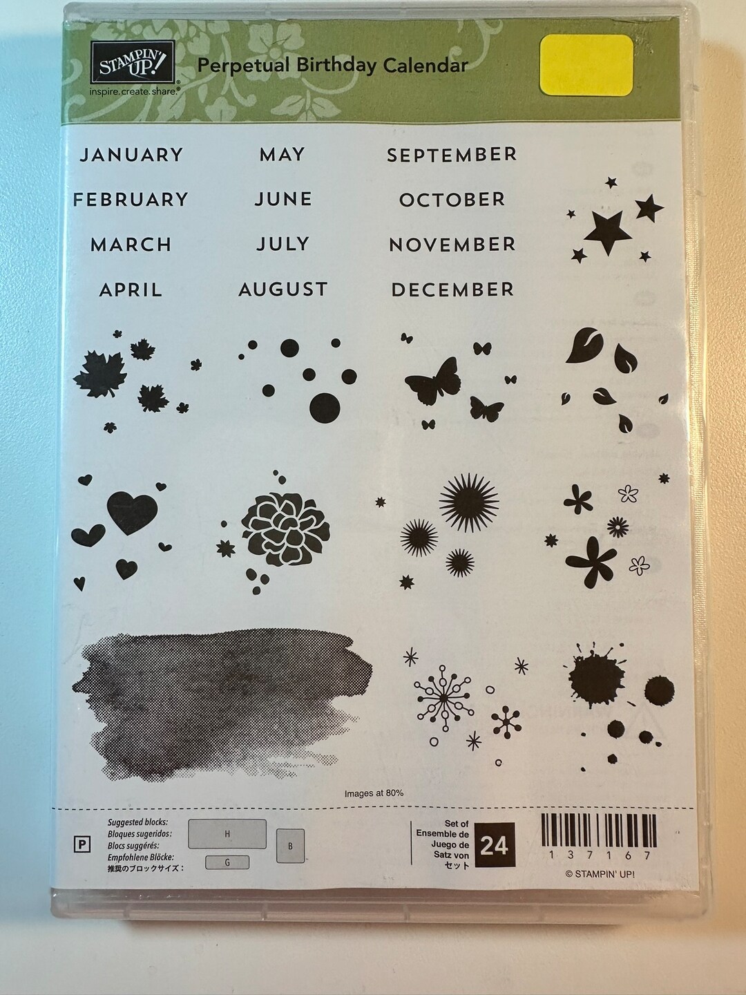 Perpetual Birthday Calander by Stampin Up - Etsy