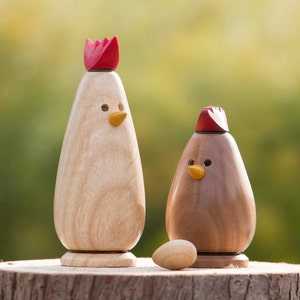 Hand-turned Wooden Chicken