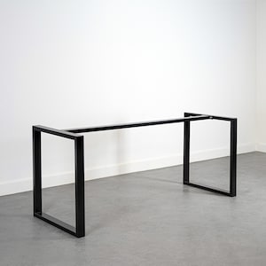 2X table legs with central steel bar - Steel table structure