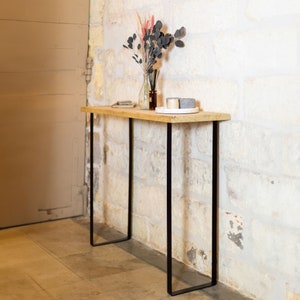 Set of 2 console legs - Flat steel - Rectangular - Les Subtils