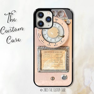 Vintage Light Pink Payphone for iPhone 14 Pro Max, iPhone 11 12 13 Pro Max case iPhone XR, XS Max 7 8 Plus, Samsung S21, S22, Z FLIP 4