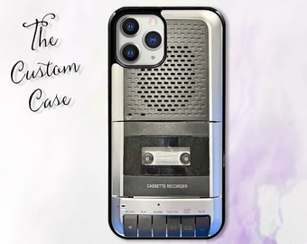 Vintage Cassette Tape Recorder Phone Case iPhone 14 Pro Max, iPhone 11 12 13 Pro Max case iPhone XR, XS Max 7 8 Plus, Samsung S21, S22, S23