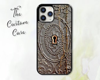 Steampunk Lock Phone Case for iPhone 14 Pro Max, iPhone 11 12 13 Pro Max case iPhone XR, XS Max 7 8 Plus, Samsung S21, S22, Z FLIP 4