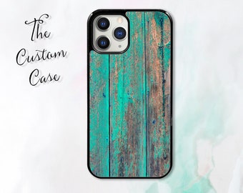 Turquoise Wood Phone Case, iPhone 13 Pro, iPhone 11 12 13 Pro Max case iPhone XR iPhone XS Max 7 8 Plus, Samsung S21 S22 pro ultra