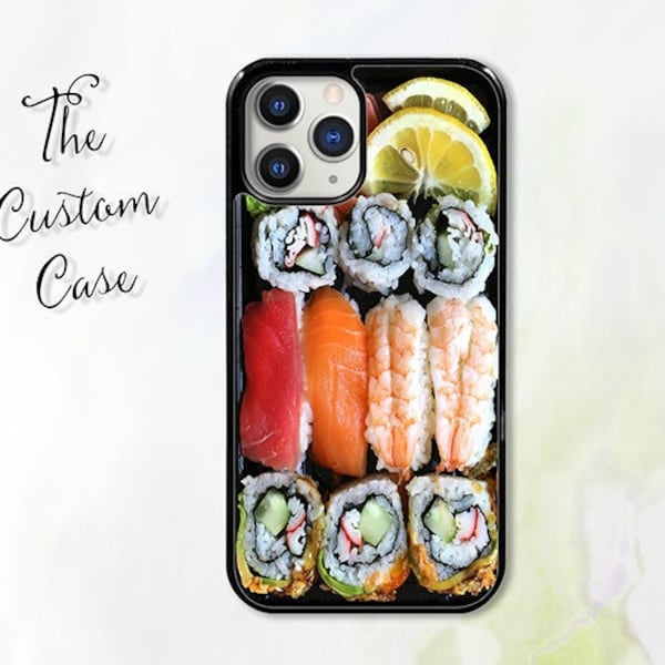 Sushi Phone Case for iPhone 14 Pro Max, iPhone 11 12 13 Pro Max case iPhone XR, XS Max 7 8 Plus, Samsung S21, S22, Z FLIP 4