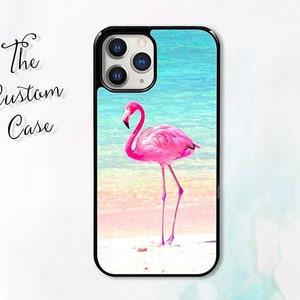 Flamingo Phone Case, Pink Flamingo Phone Case, Neon Pink Flamingo Case, iPhone Case, Samsung Case image 1