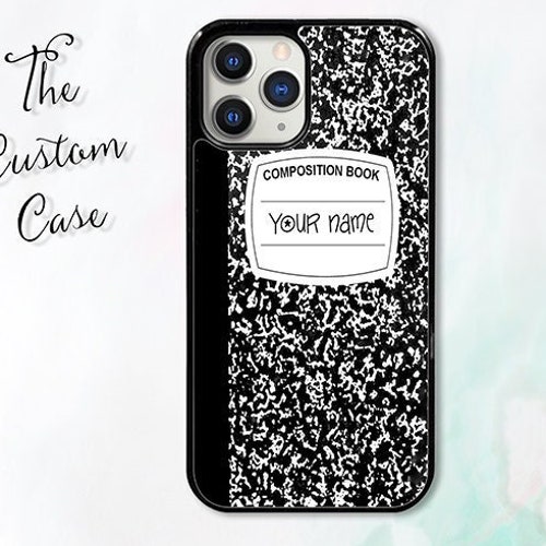 Composition Book Phone Case Customizable Composition Book Etsy