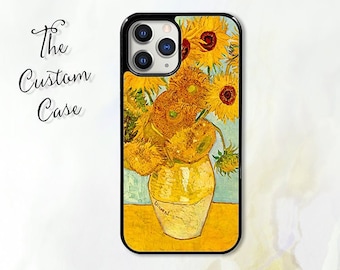 Van Gogh Sunflowers Phone Case for iPhone 14 Pro Max, iPhone 11 12 13 Pro Max case iPhone XR, XS Max 7 8 Plus, Samsung S21, S22, S23