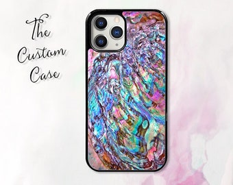 Pink Abalone Phone Case iPhone 15 14 13 Pro Max, iPhone 11 12 13 Pro Max 8 Plus, Samsung S22 S23 ultra, Printed Case, Custom Case