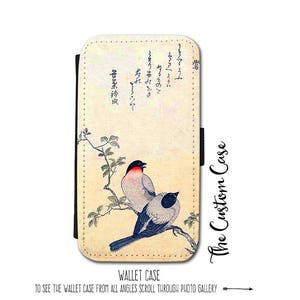 Vintage Japanese Print Wallet Case, iPhone 13 Pro iPhone 11 12 13 Pro Max iPhone X XS Max iPhone SE XR 7 8 Plus Samsung S21 S22 Note 20