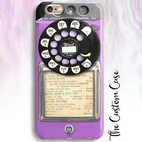 Retro Purple Payphone Vintage Payphone Phone Case Retro Etsy