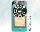 Retro Blue Payphone, Vintage Payphone Phone Case, Retro Aqua Rotary Phone, Samsung S10, Payphone Case, Iphone X, Iphone XS, Samsung S10 PLUS