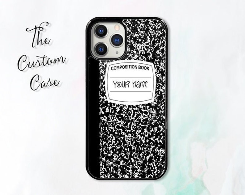 Composition Book Phone Case Customizable Composition Book Etsy