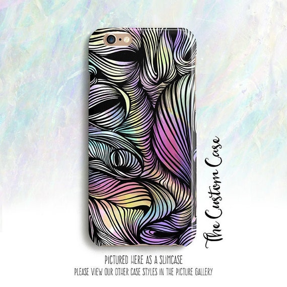 Doodle Phone Case Line Art Phone Case Abstract Case Doodle Etsy