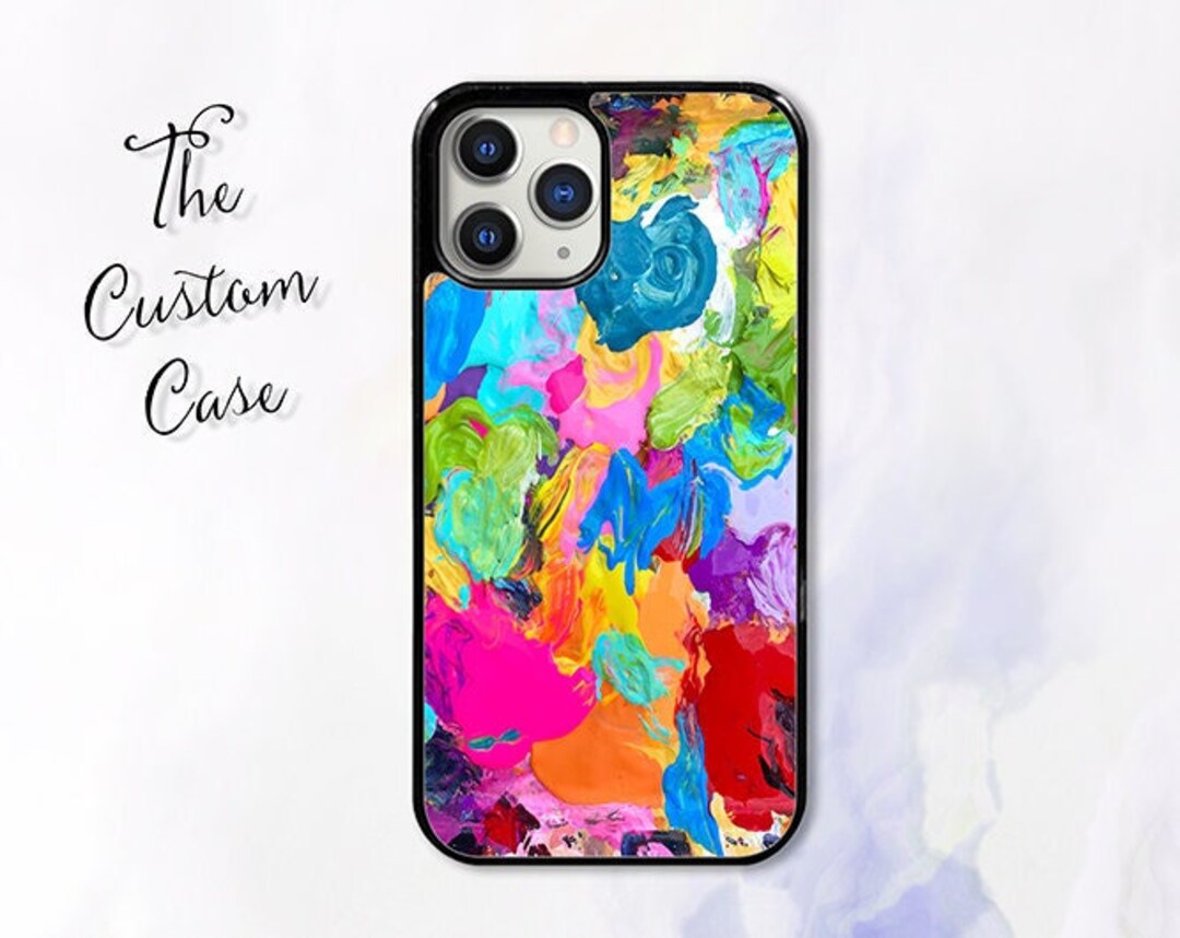 Rainbow Paint Palette Phone Case Watercolor Palette Gift for Etsy