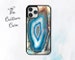 Blue Marble Phone Case for iPhone 14 Pro Max, iPhone 11 12 13 Pro Max case iPhone XR, XS Max 7 8 Plus, Samsung S21, S22, Z FLIP 4 