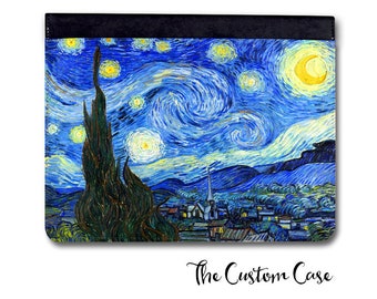 Starry Night Ipad Case, Vincent Van Gogh Ipad Case, Artist Case, Ipad 5,6 Case, Ipad Air 4 , Ipad Mini 4, Ipad Pro Case, Vegan Leather