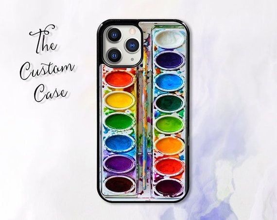 Water Color Pallet Phone Case Art Case for iPhone 15,14,13,12, 11 Pro, XR,  XS, 8, 7, Samsung A12,S20,S21,A71, A51 Galaxy S21 Fe,s10e,a50 