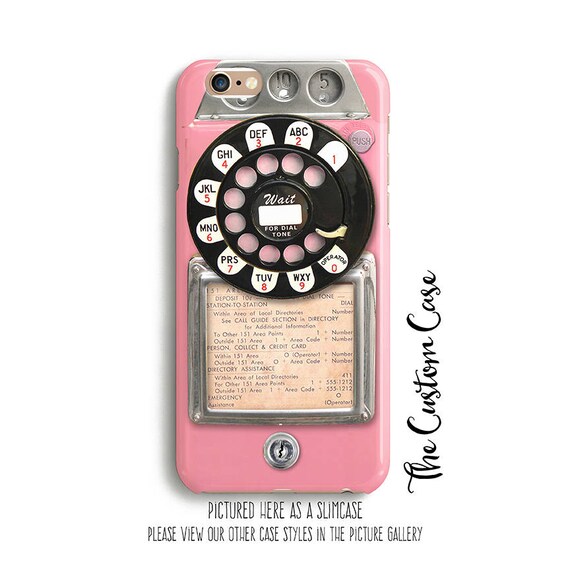 Retro Pink Payphone Vintage Payphone Phone Case Retro Pink Etsy