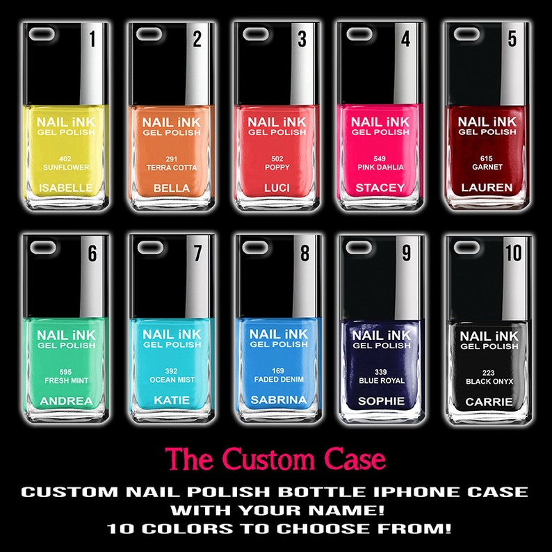 Nail Polish Phone Case Custom Nail Polish Iphone Case Iphone Etsy