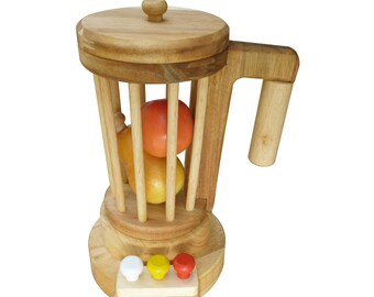 wooden blender toy