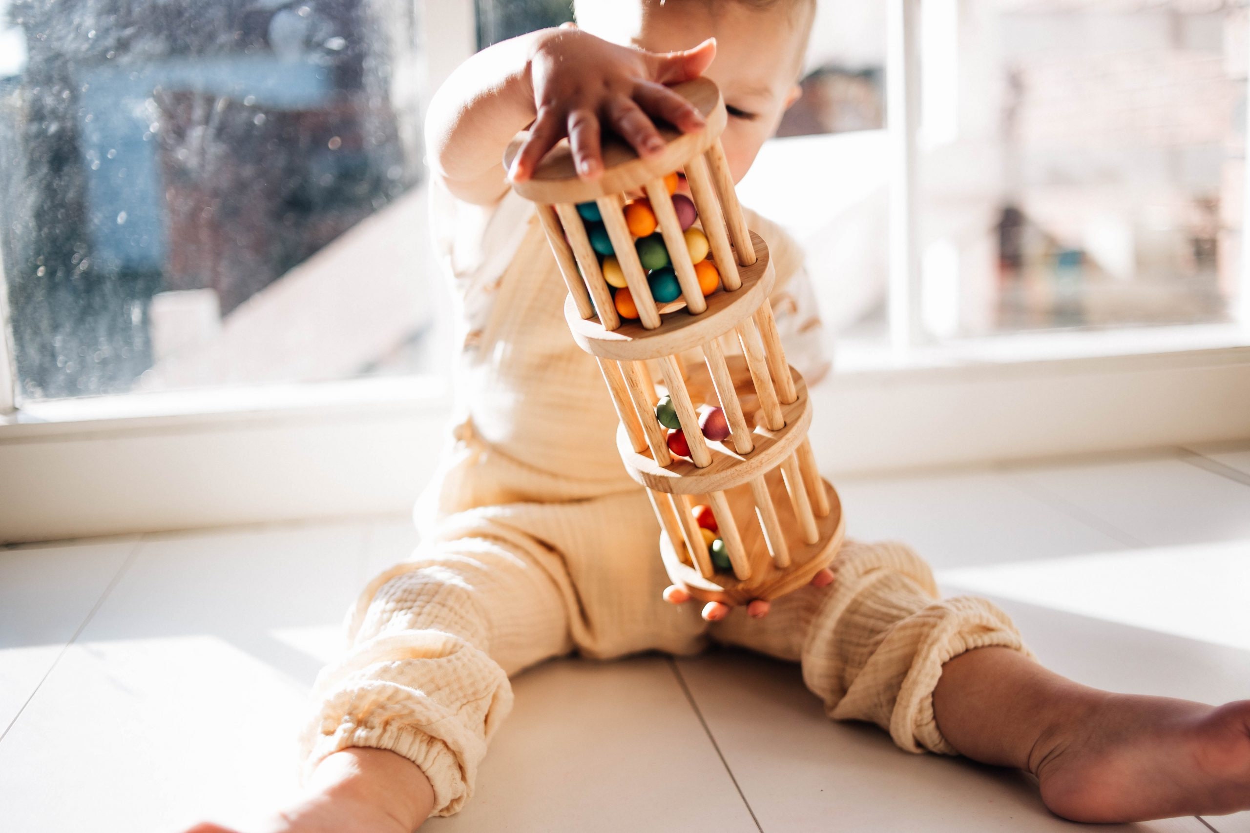 QToys Wooden Rain Maker