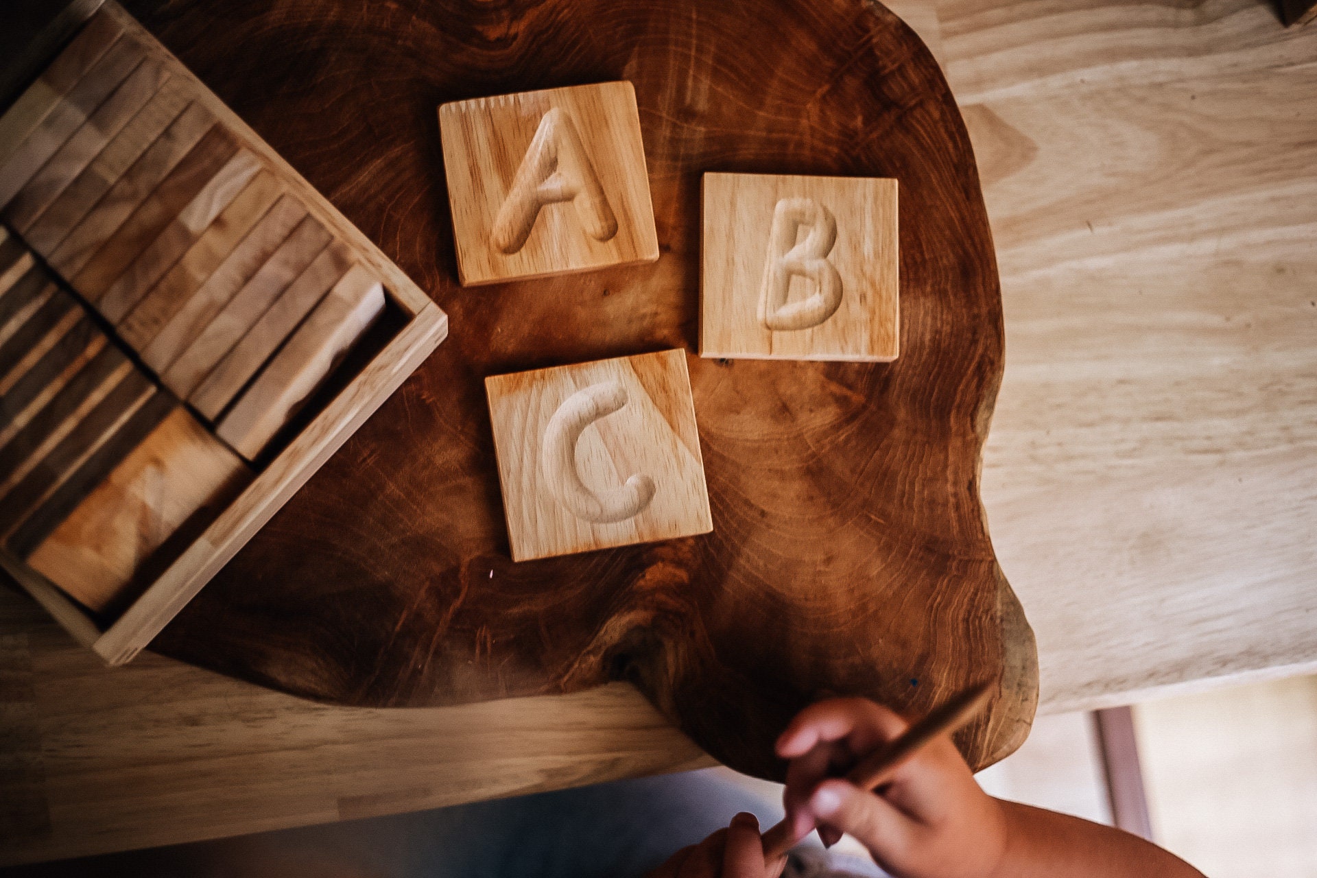 Capital Letter Spelling Tiles - Etsy