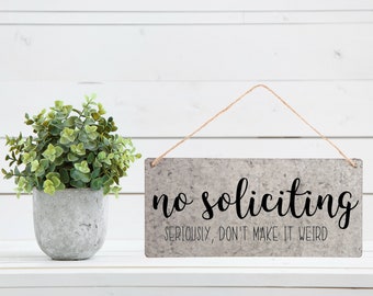 No Soliciting, No Soliciting Sign, Metal Sign, Wall Decor, Do Not Disturb Sign, Front Door Sign, Sleeping Baby, Sleeping Baby Sign