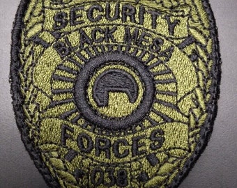 Black Mesa Security Forces Embroidered Badge Patch Half Life
