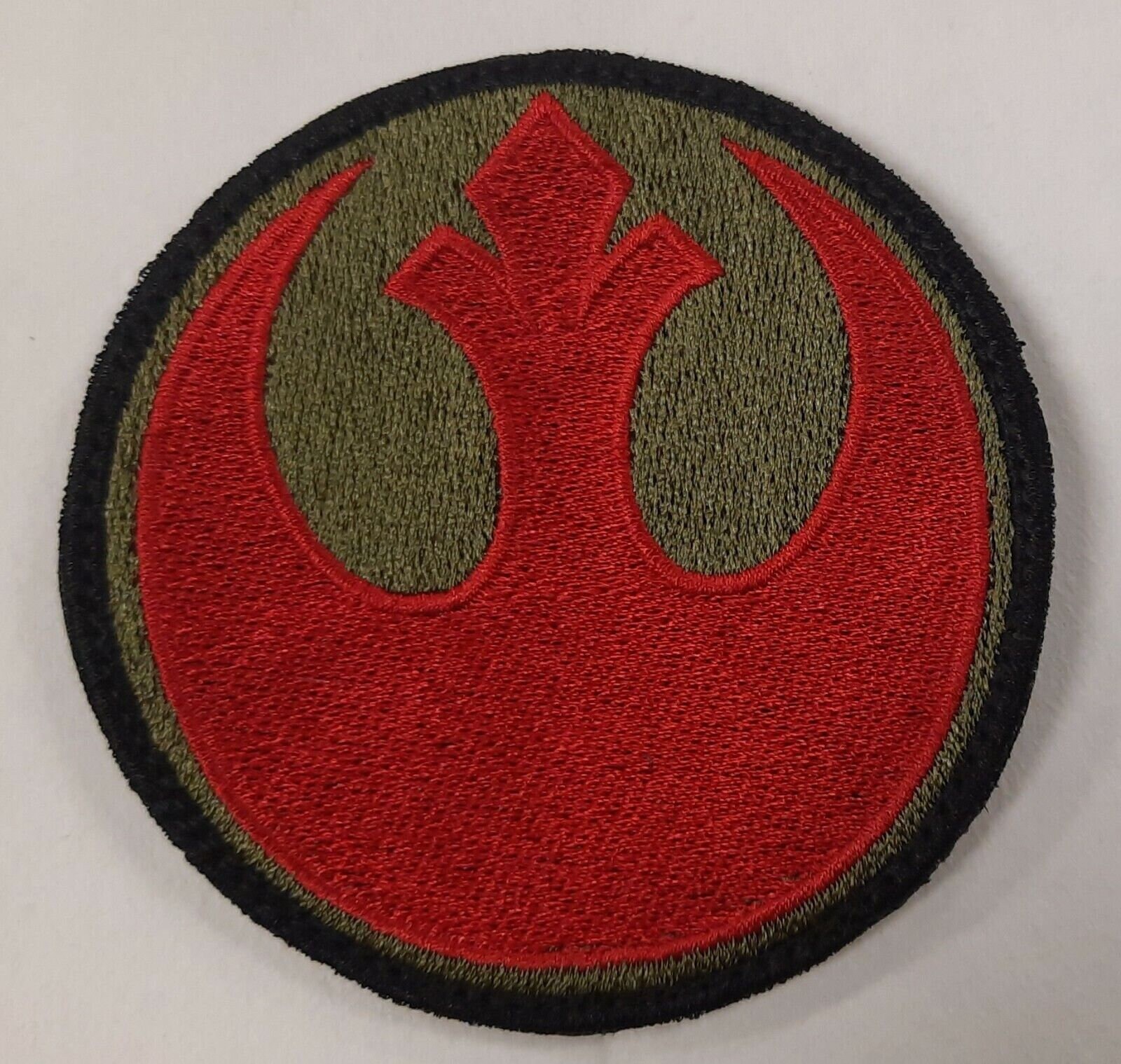 Patch Brodé Rebel Alliance (Star Wars) - Thermocollant Rouge Et Noir, 7.5x7.5cm