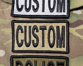 Custom Text Flag Brassard 3.25x2 Inch Patch OCP Police & Military